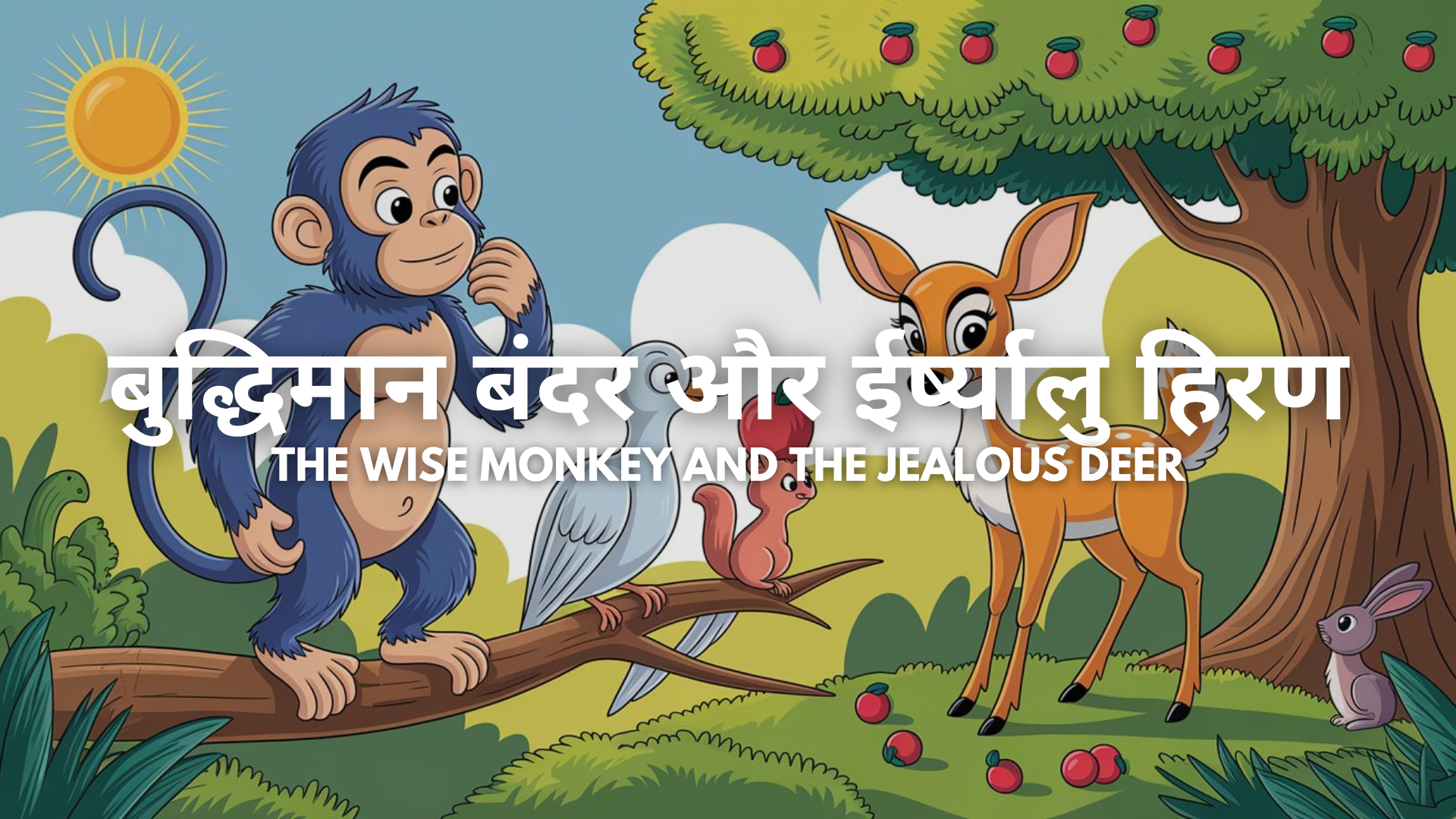 बुद्धिमान बंदर और ईर्ष्यालु हिरण 1 55