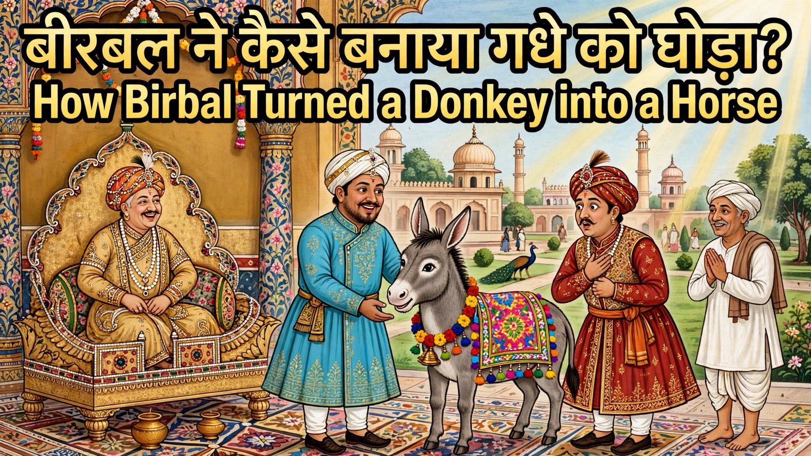 How Birbal Turned a Donkey into a Horse Thumbnail 1