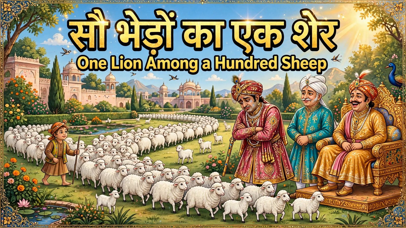 सौ भेड़ों का एक शेर 1 One Lion Among a Hundred Sheep Thumbnail 1
