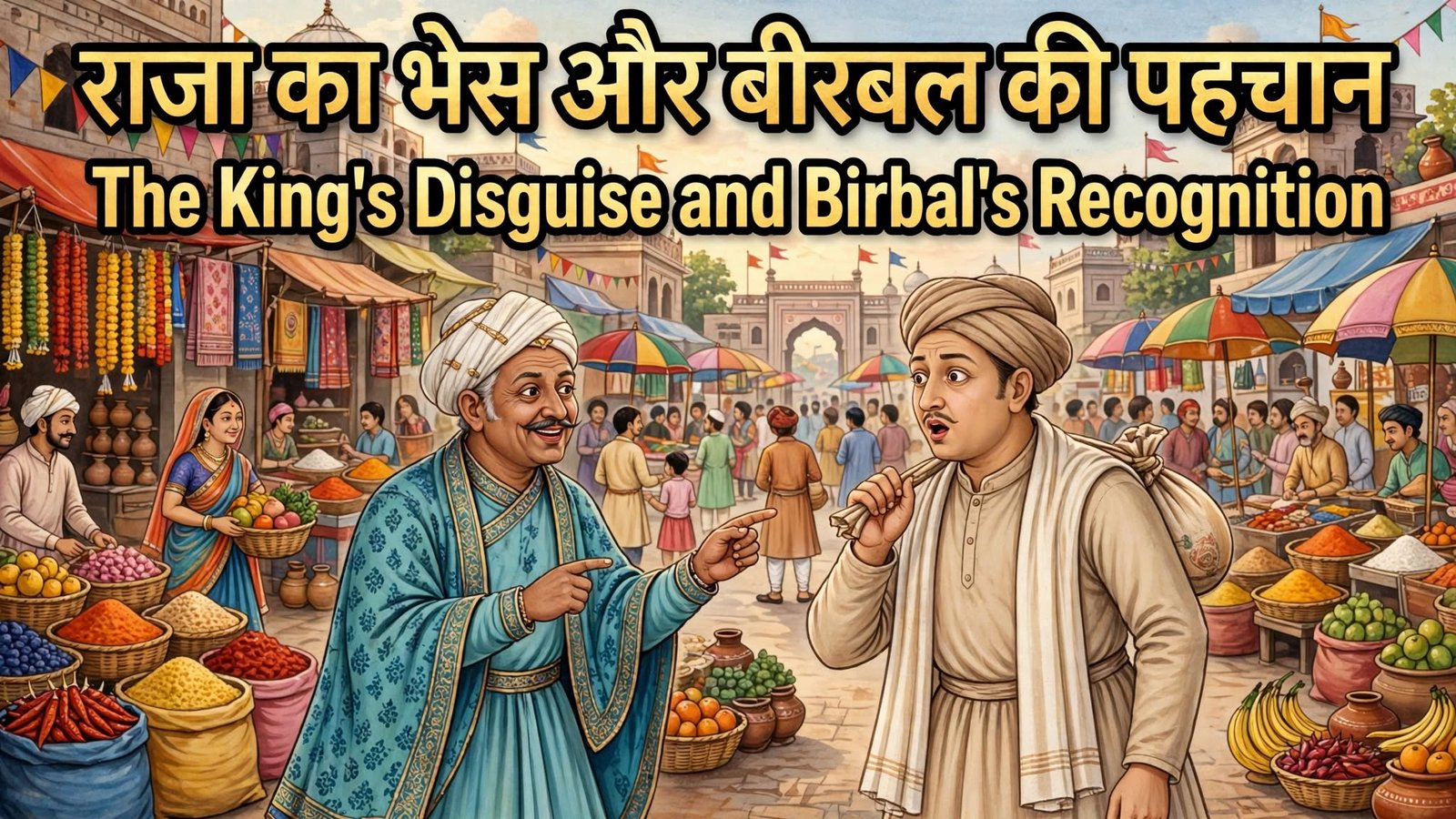 The Kings Disguise and Birbals Recognition Thumbnail 1
