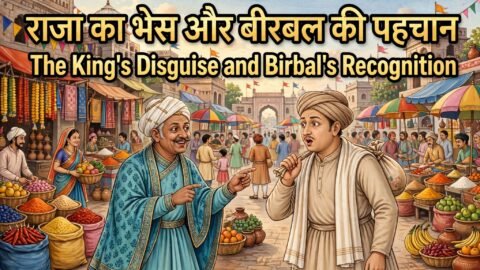 The King’s Disguise and Birbal’s Recognition